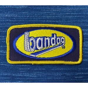 Vintage Bandaq 4" Patch Bridgestone Retread Tires Advertising 66B